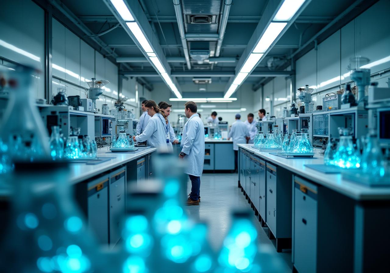 Modernes Forschungslabor der StratoOre GmbH in Wien